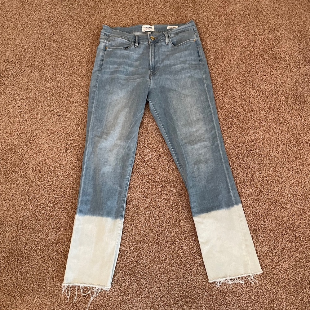 FRAME dip dyed jeans